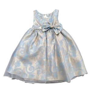 Kids Dream Shimmer Tea Dress Shimmer Blue Holiday Dress GORGEOUS